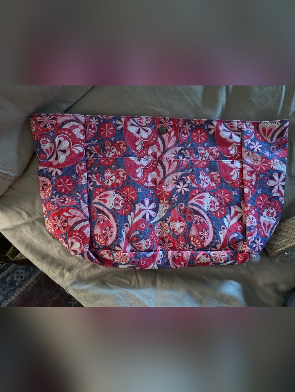 PLG Printed Canvas Purse Floralis
